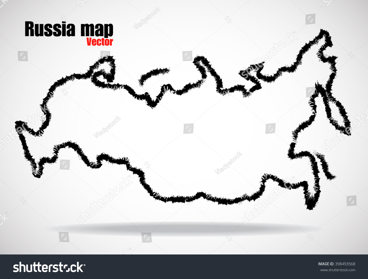 Контур границ России