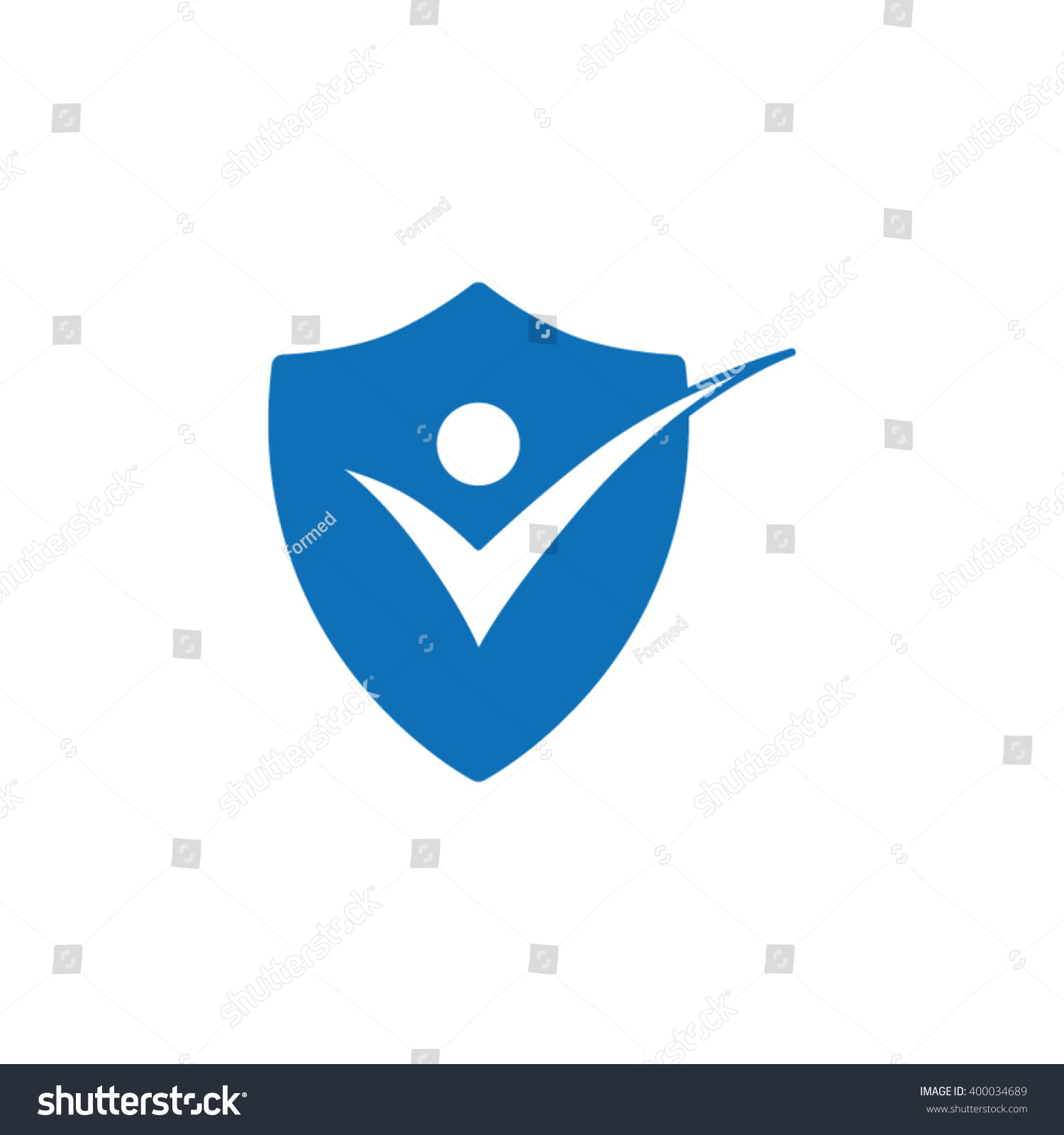 Sheild Check Mark Vector Stock Vector (Royalty Free) 400034689 ...