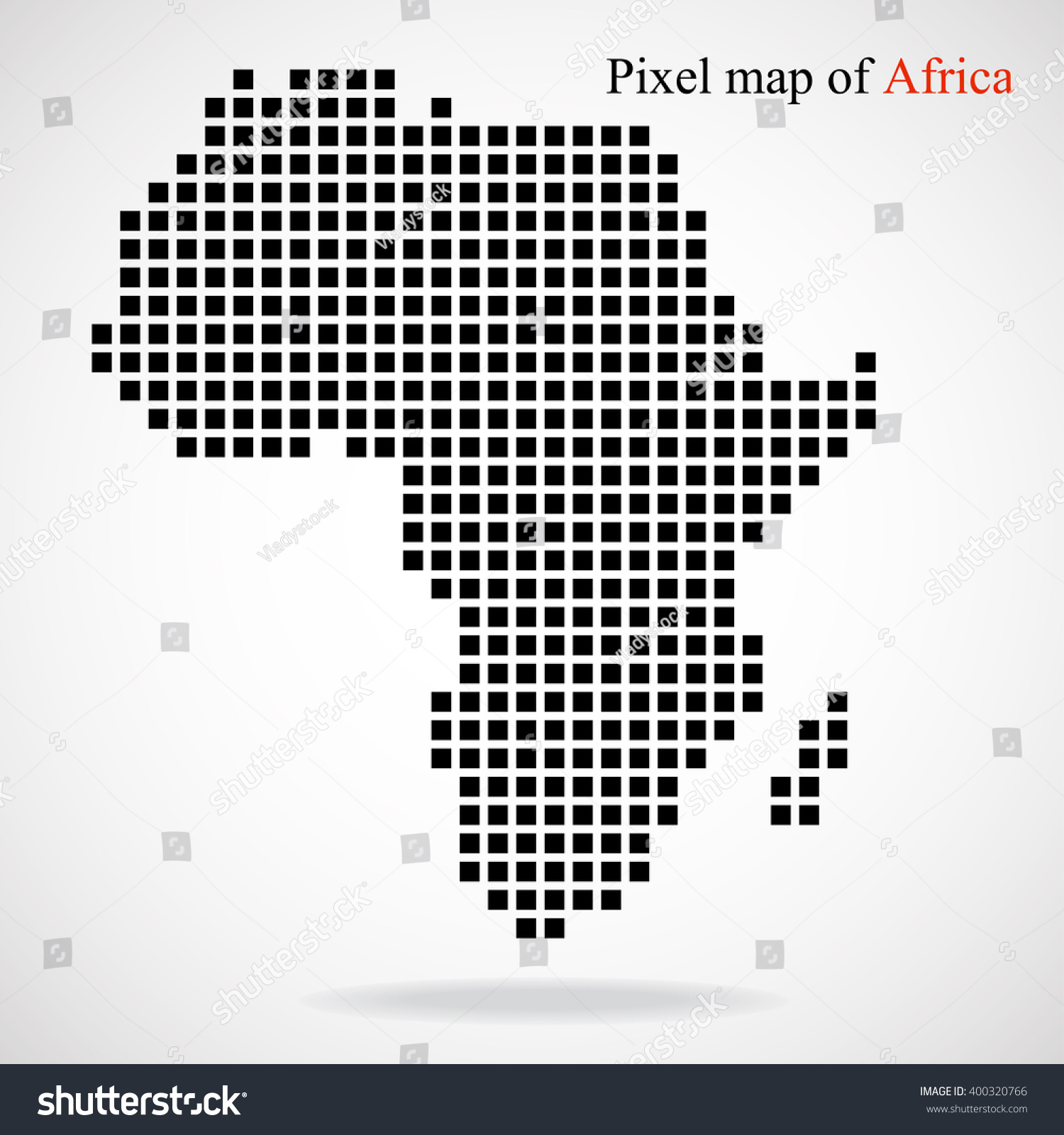 Pixel Map Africa Vector Illustration 库存矢量图（免版税）400320766 Shutterstock 1152