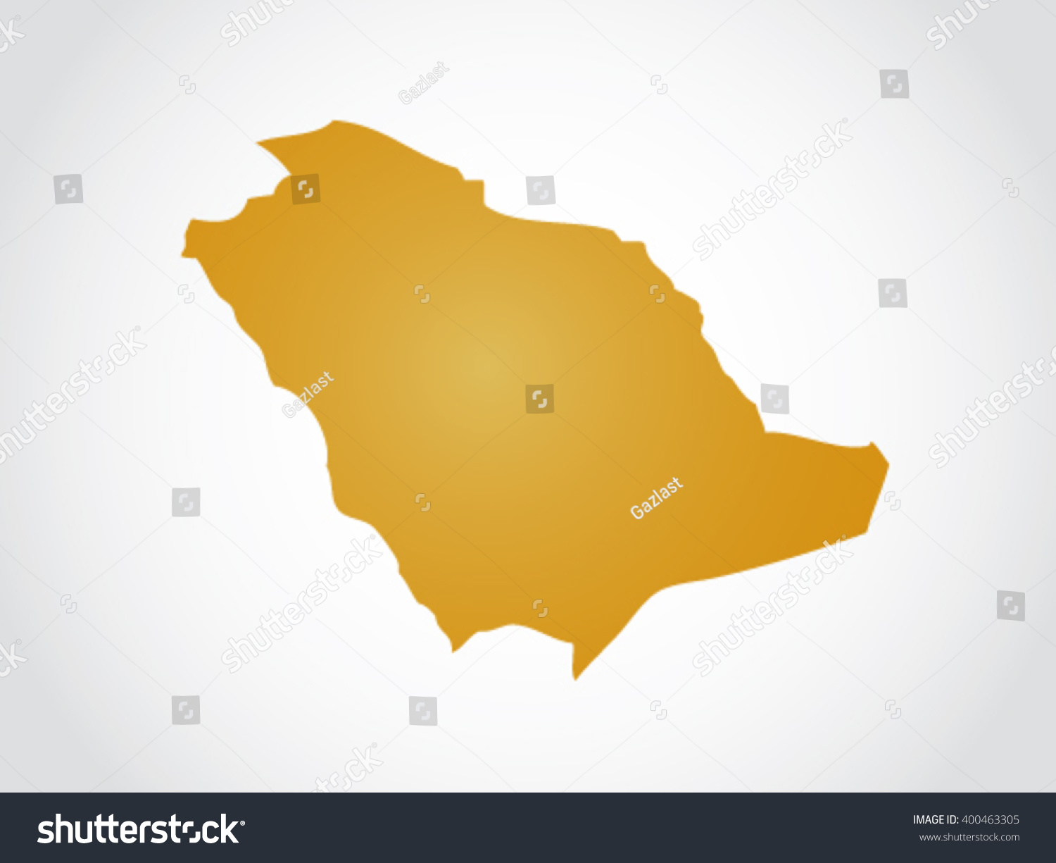 Saudi Arabia Map Territory Stock Vector (Royalty Free) 400463305 ...