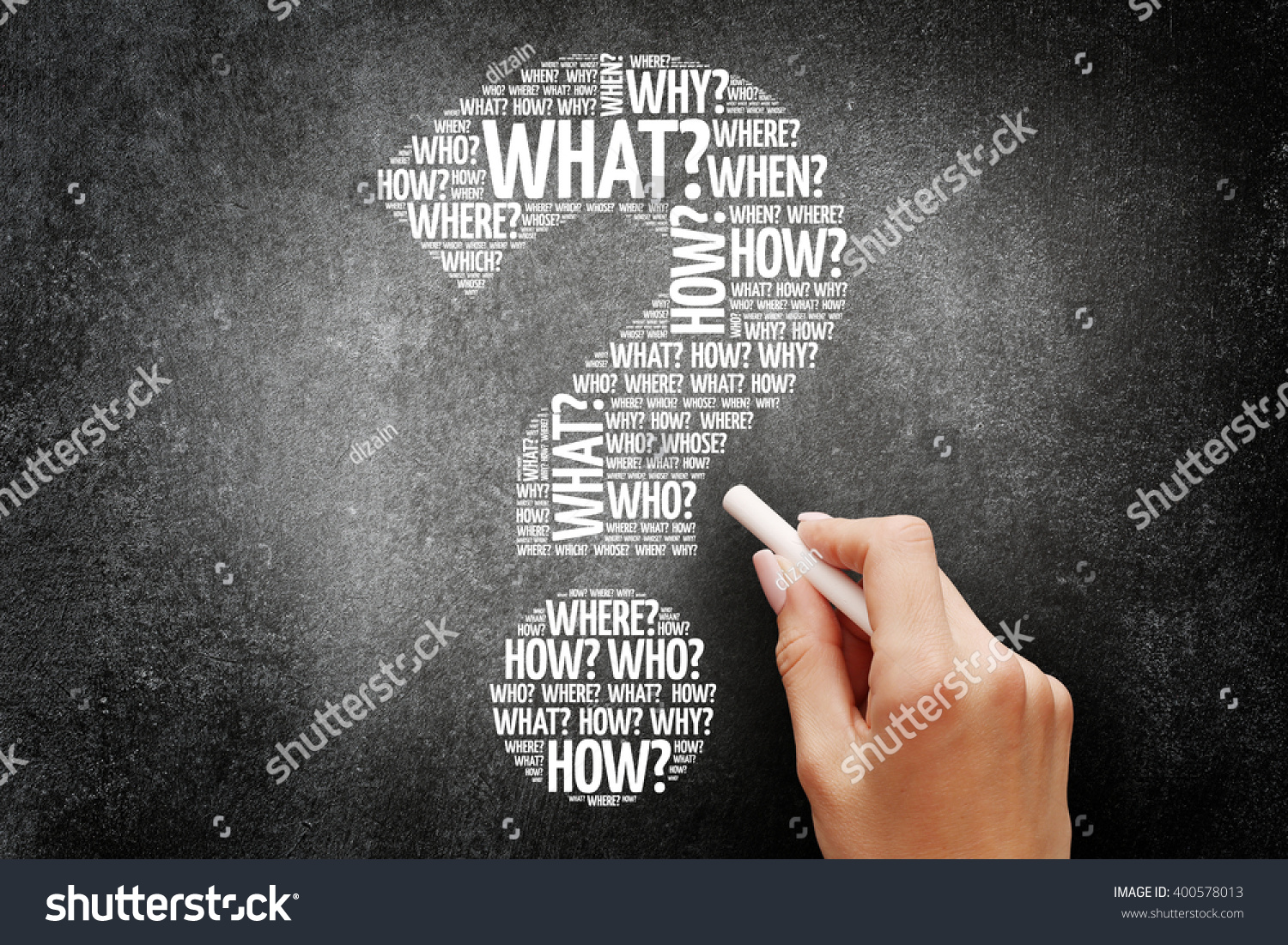 Question Mark Question Words Business Concept Stock Illustration ...