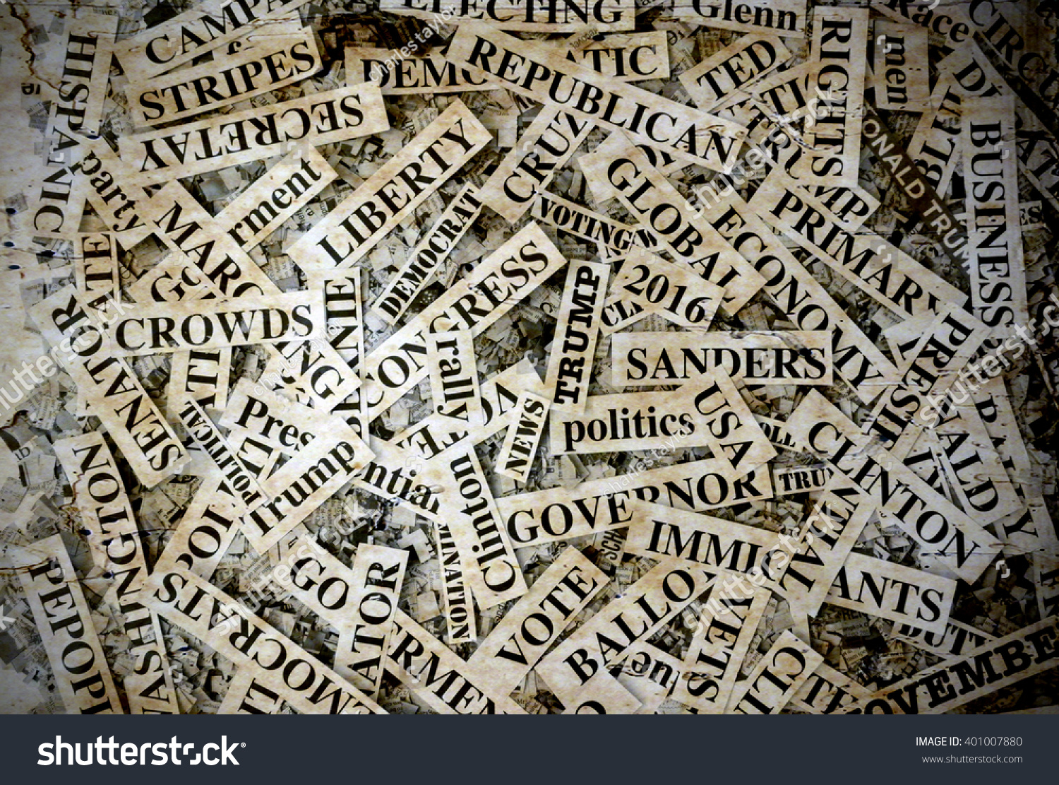 Polatics Montage Newspaper Stock Photo 401007880 | Shutterstock