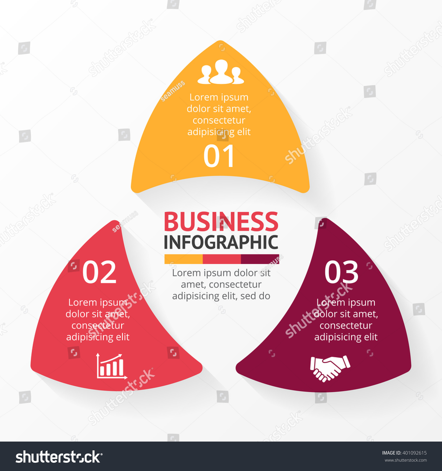 Vector Circle Triangle Arrows Infographic Diagram Stock Vector Royalty