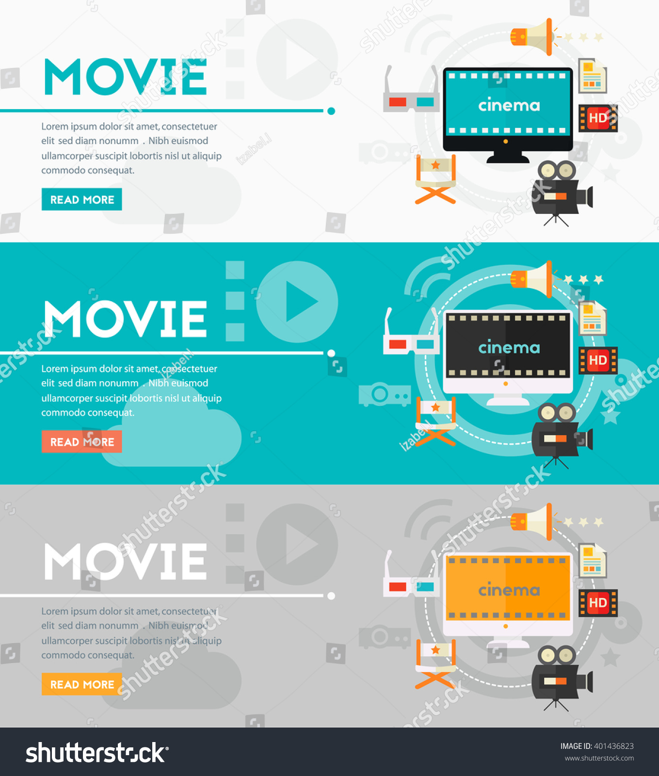 Video Production Motion Graphic Concept Stock Vector (Royalty Free) 401436823 Shutterstock