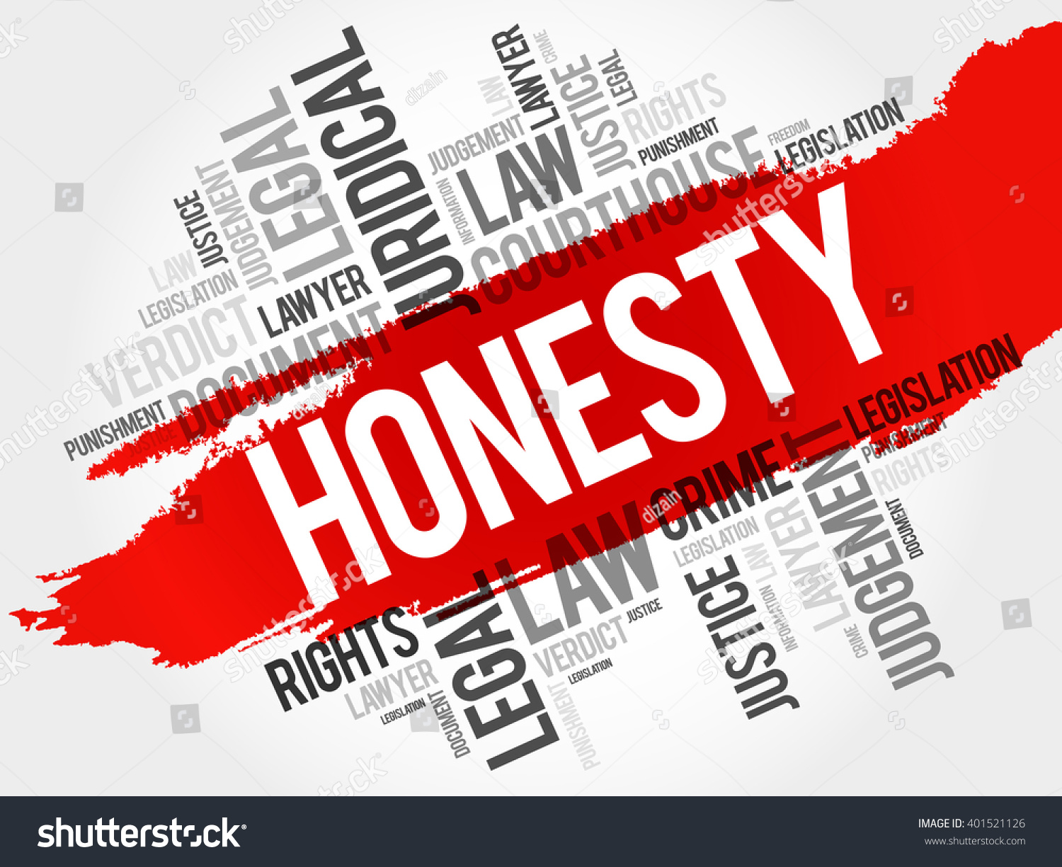 Honesty Word Cloud Concept Stock Vector (Royalty Free) 401521126 ...