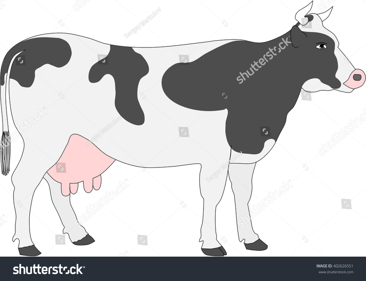 Cow Stock Vector (Royalty Free) 402626551 Shutterstock.