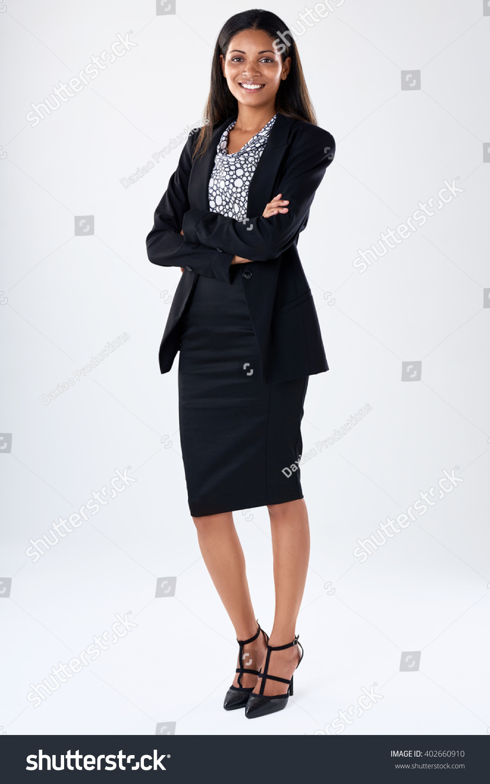 Full Length Business Woman Portrait Wearing Stock Photo 402660910 ...