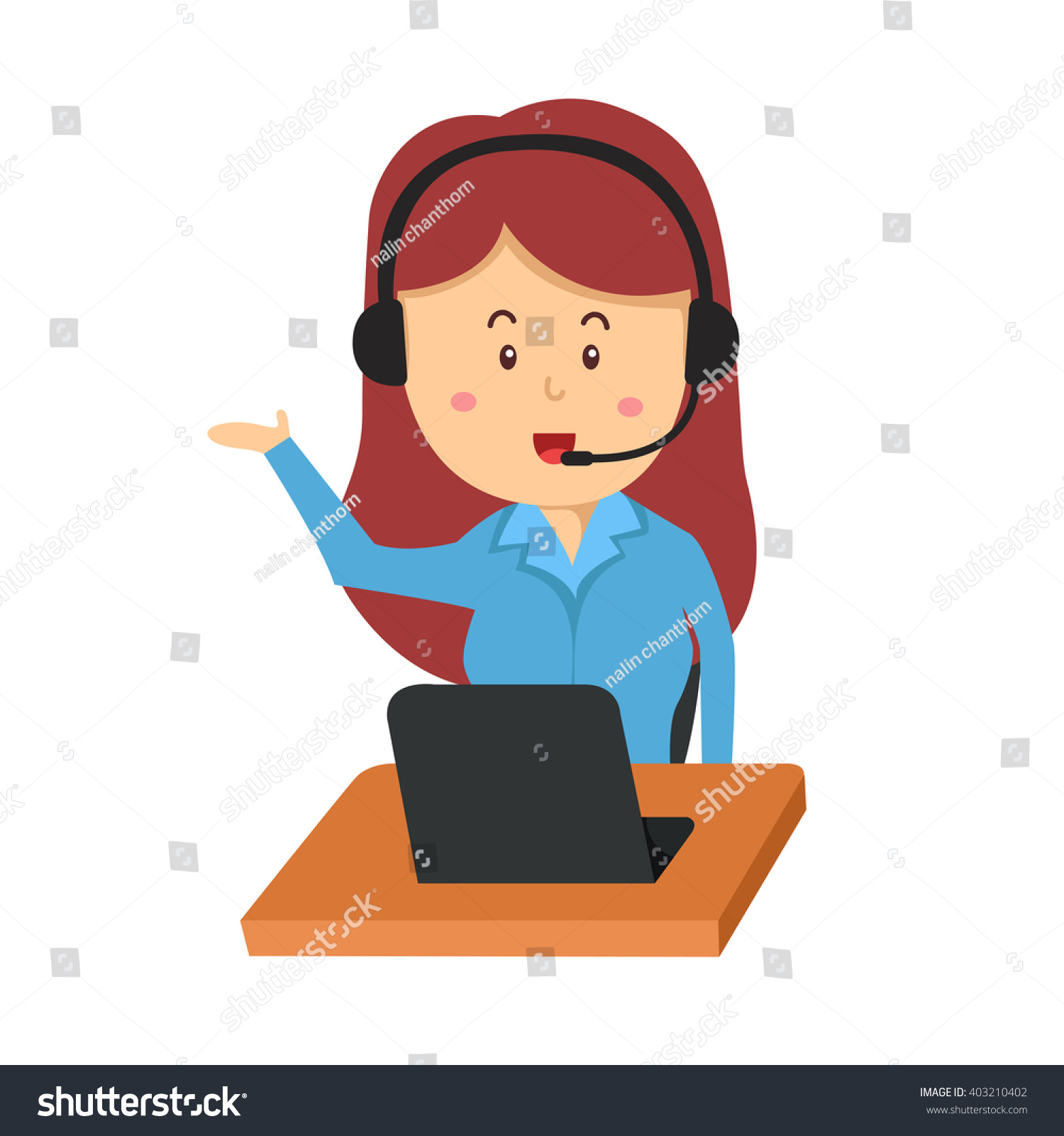 Illustrator Operator Stock Vector (Royalty Free) 403210402 | Shutterstock