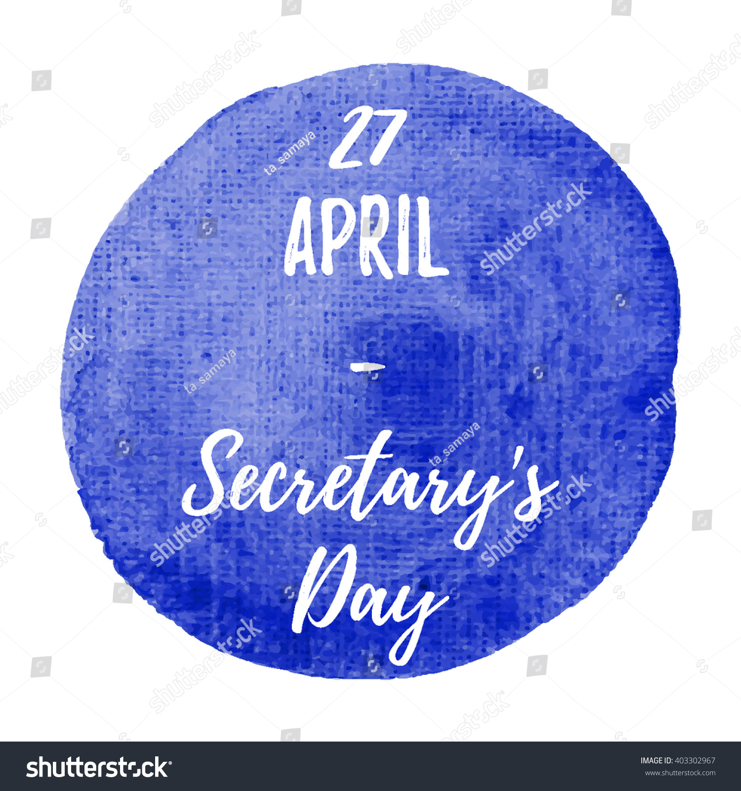 Administrative Professionals Day Secretary Day Holiday Stock Vector