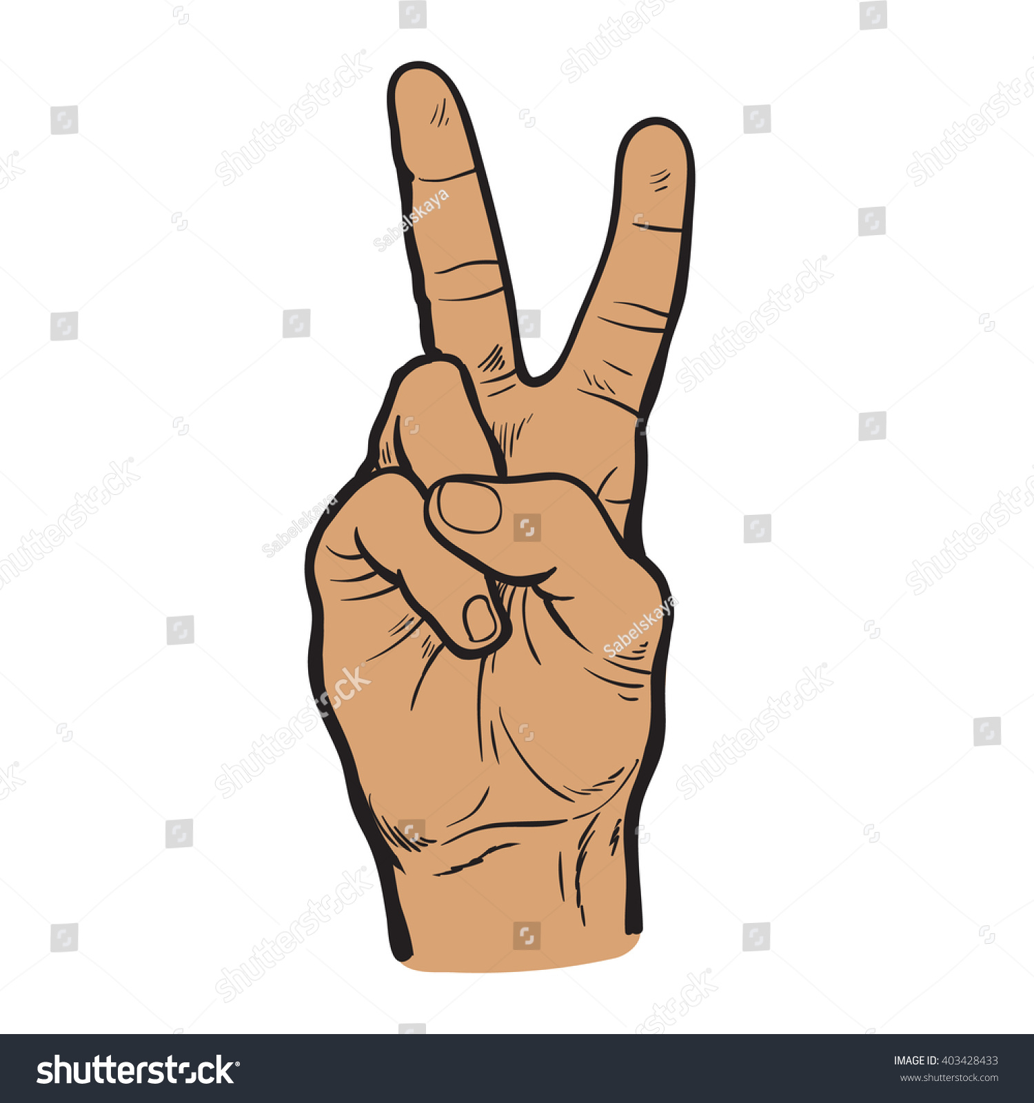 Знак мира руками