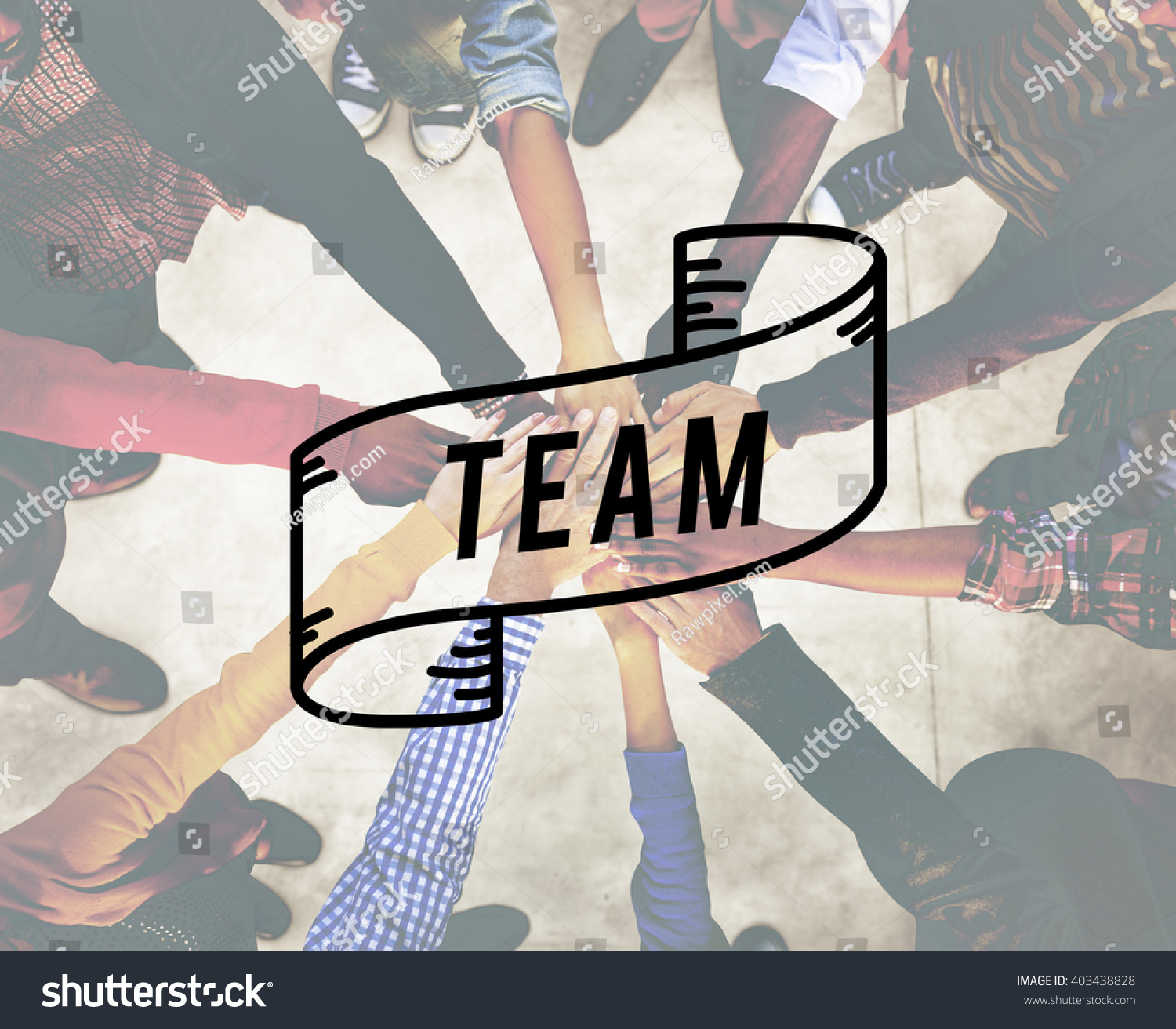 Teamwork Team Building Cooperation Relationship Concept Stock Photo ...