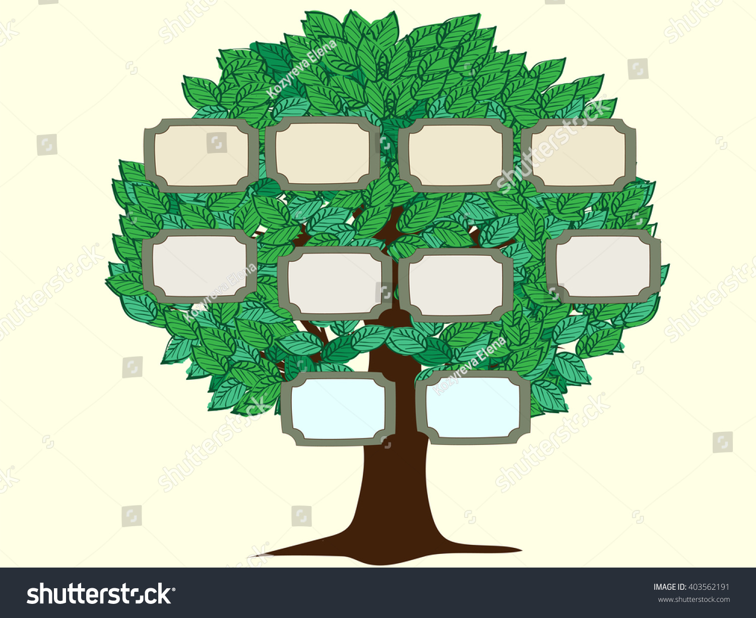 Family Tree Couple Vector Background Stock Vector (Royalty Free ...