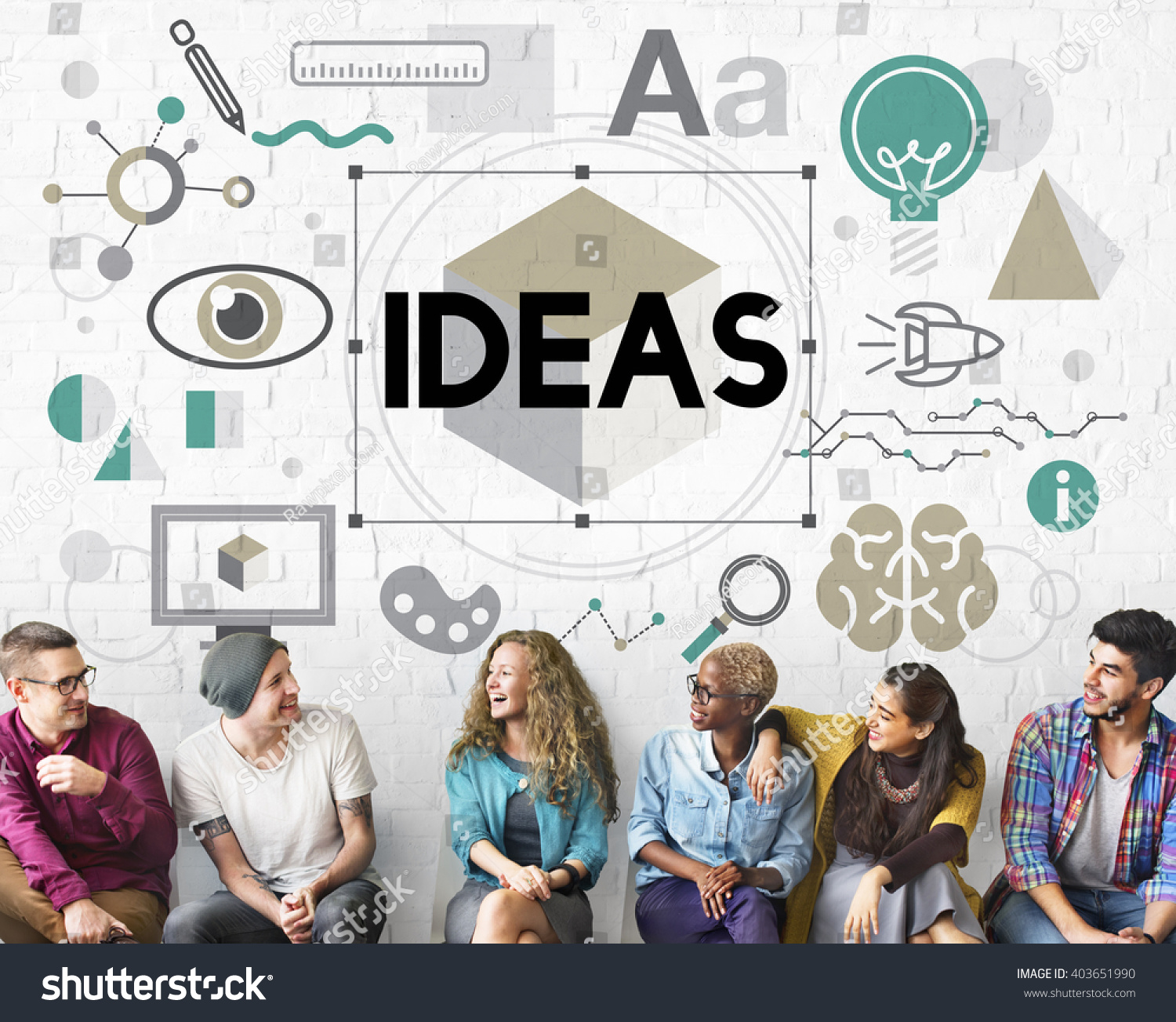 Ideas Innovation Graphic Inspiration Artistic Concept Stock Photo ...