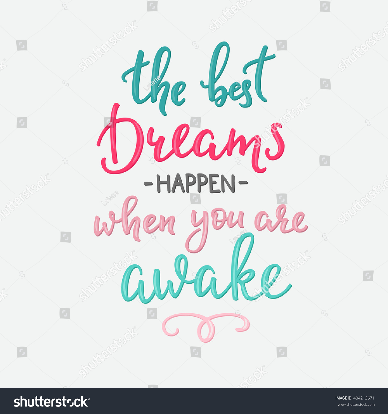 Lettering Quotes Motivation Life Happiness Calligraphy Stock Vector ...