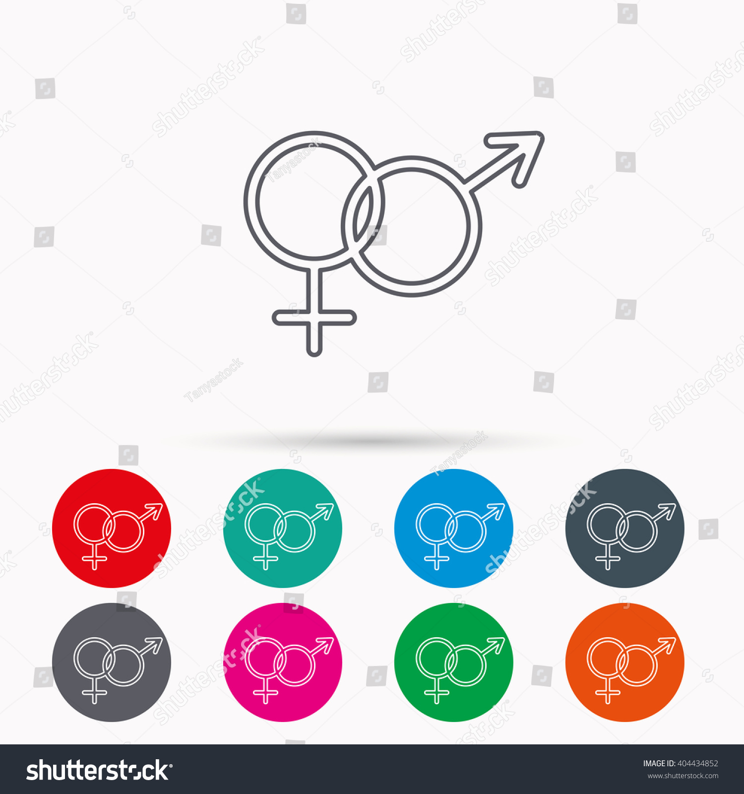 Male Female Icon Traditional Sexuality Sign Stock Vector Royalty Free 404434852 Shutterstock 0931