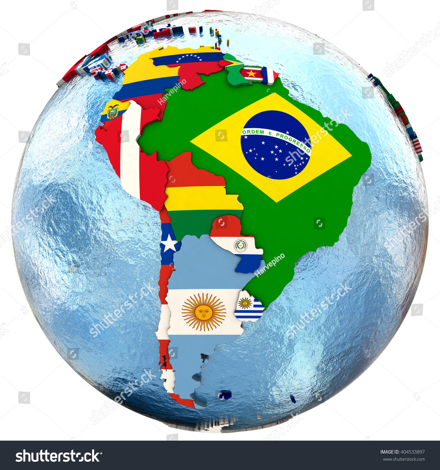 Political Map South America Each Country Stock Illustration 404533897 Shutterstock 5988