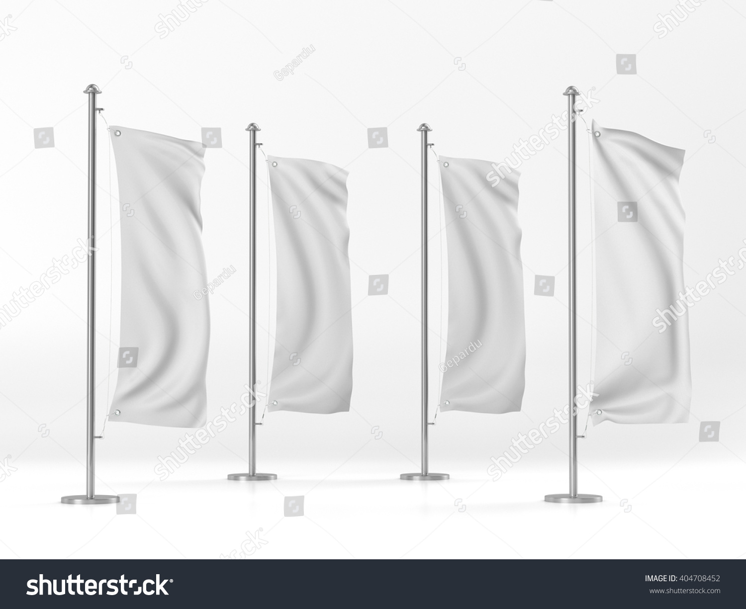 Blank Vertical Flags Mockup Stock Illustration 404708452 | Shutterstock