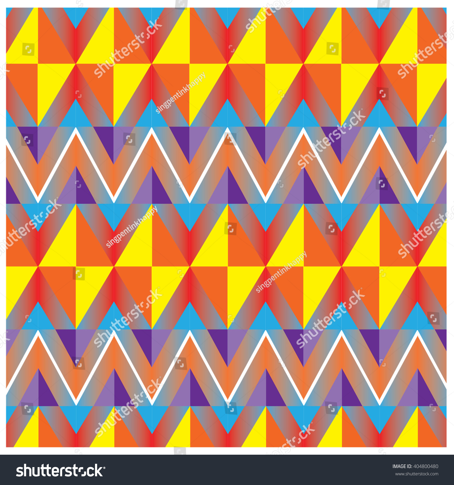 Vector Vintage Colorful Angular Triangle Pattern Stock Vector (Royalty ...