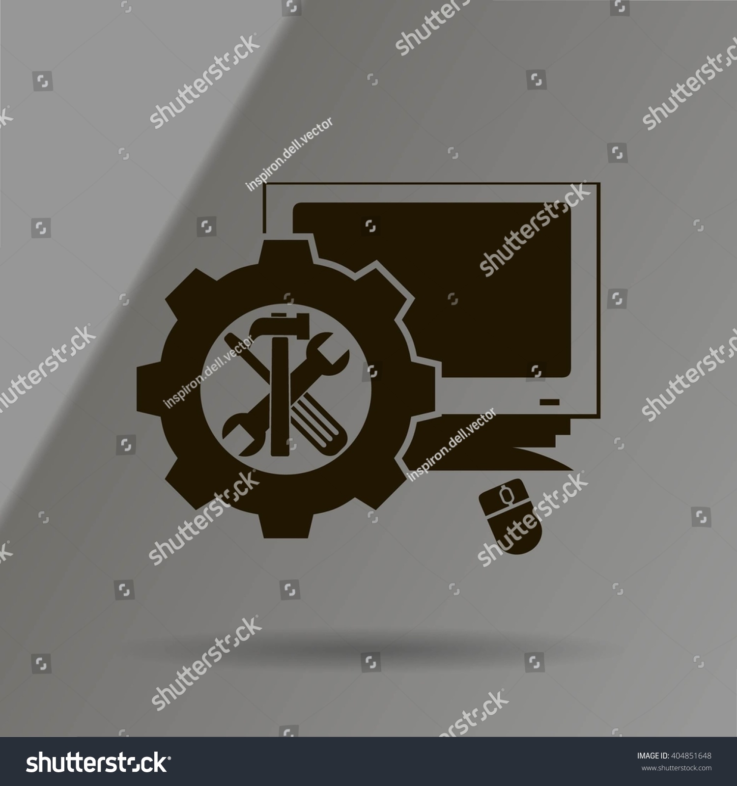 Computer Repairvector Icons Stock Vector Royalty Free Shutterstock