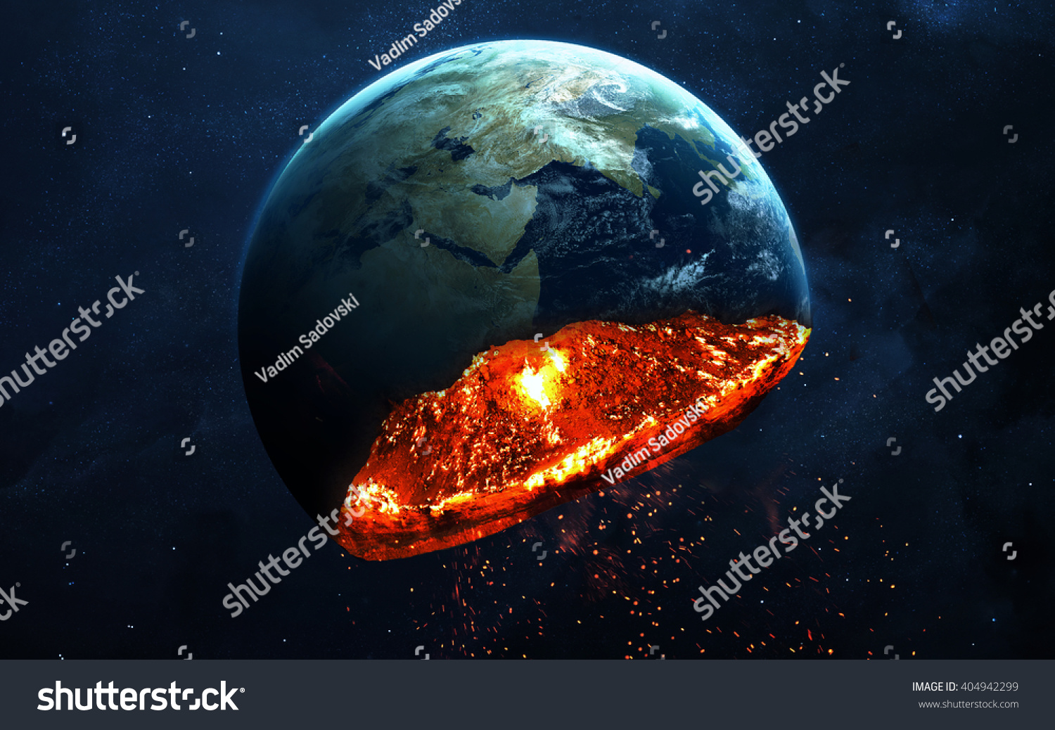 Apocalyptic Background Planet Earth Exploding Armageddon Stock Photo Shutterstock