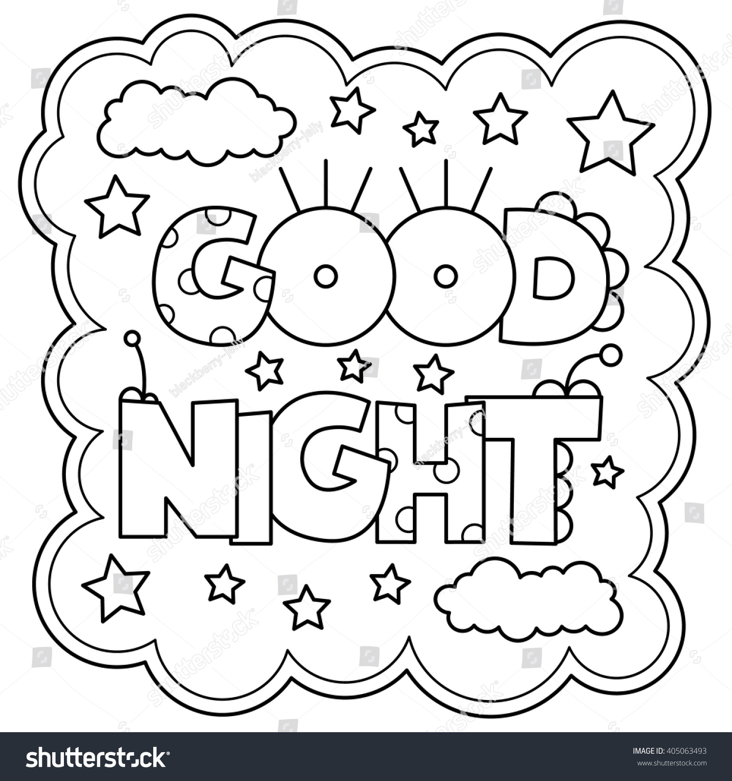 Coloring Page Vector Illustration Stock Vector (Royalty Free) 405063493 ...