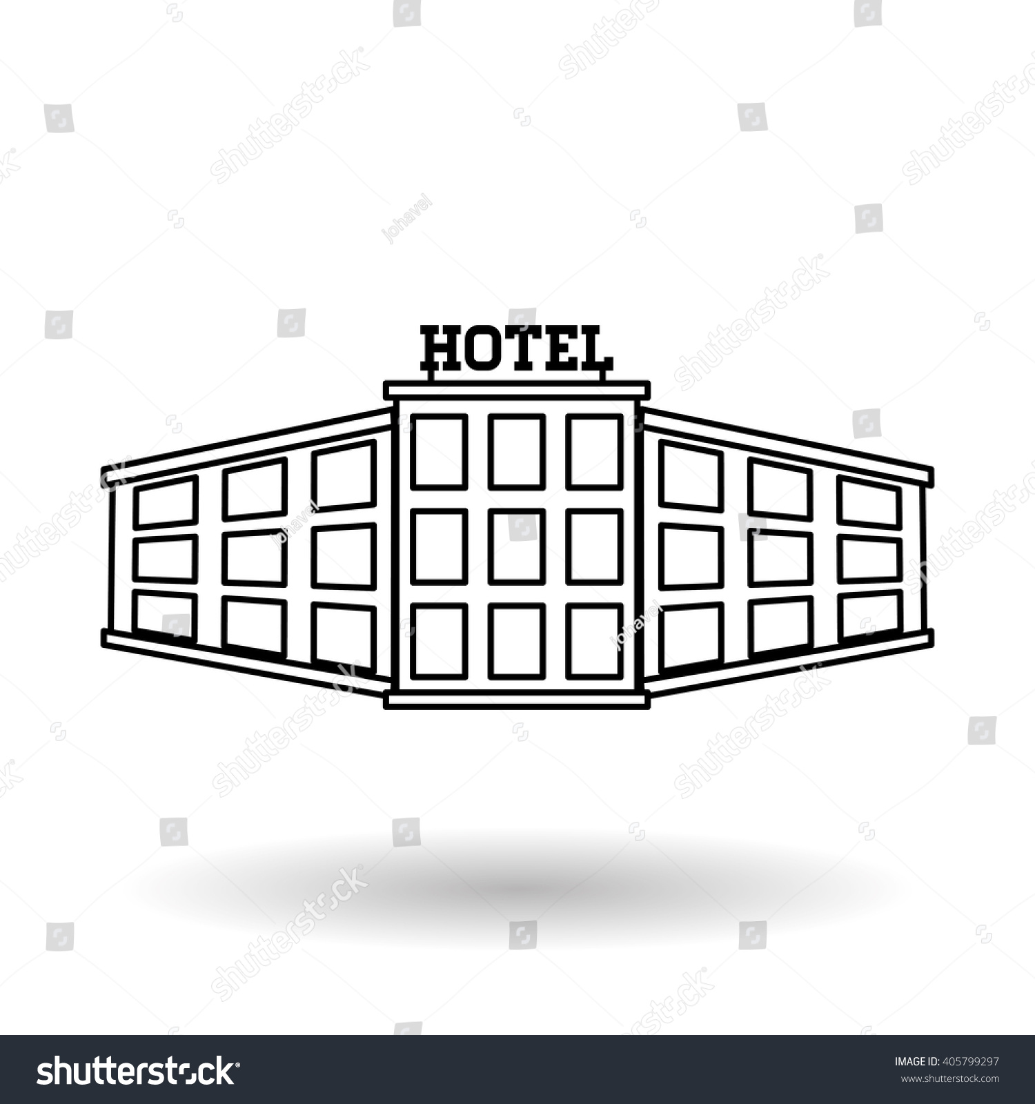 Гостиница схематичное изображение