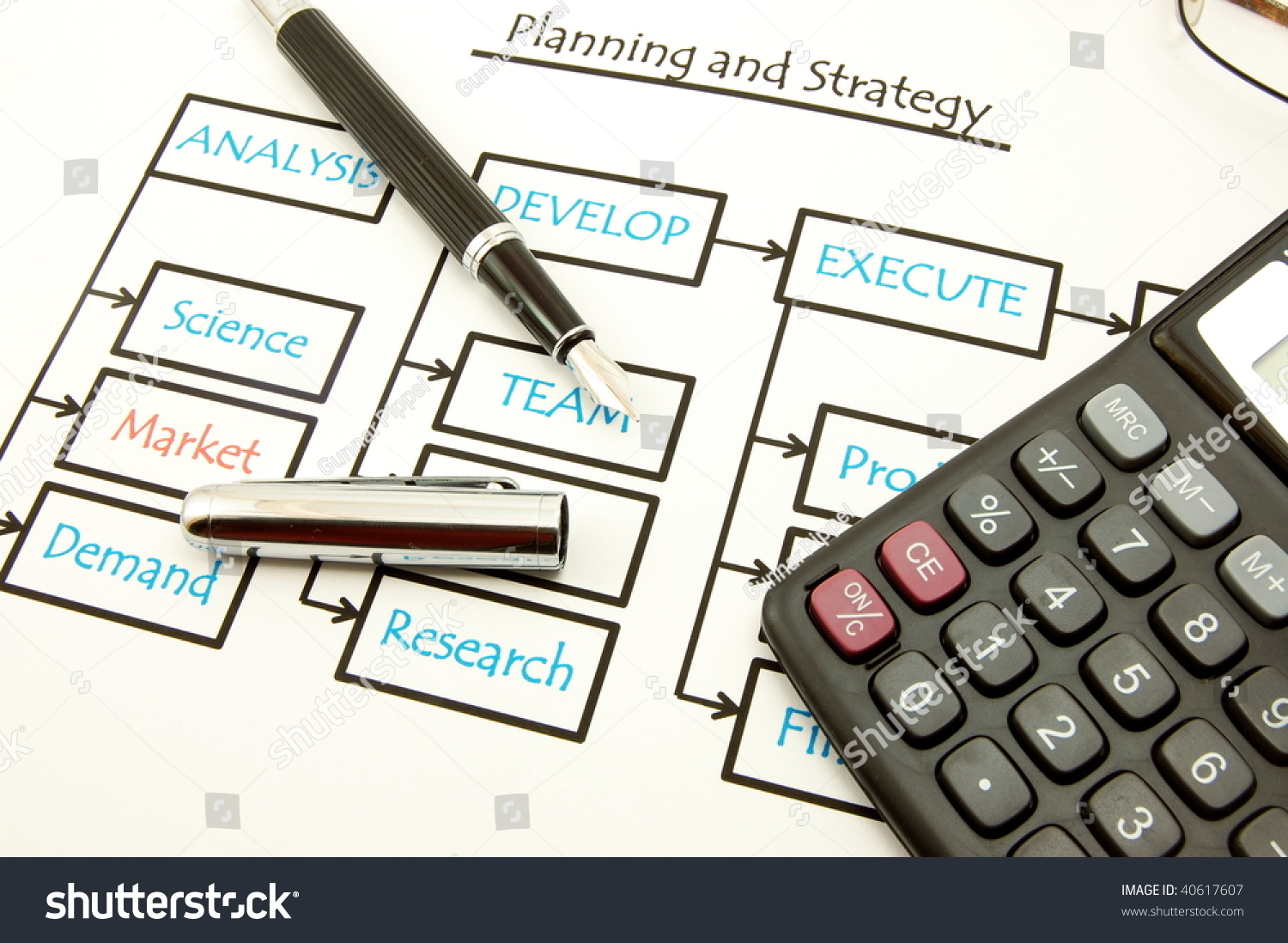 Structure Business Pen Flowchart Stock Photo 40617607 | Shutterstock