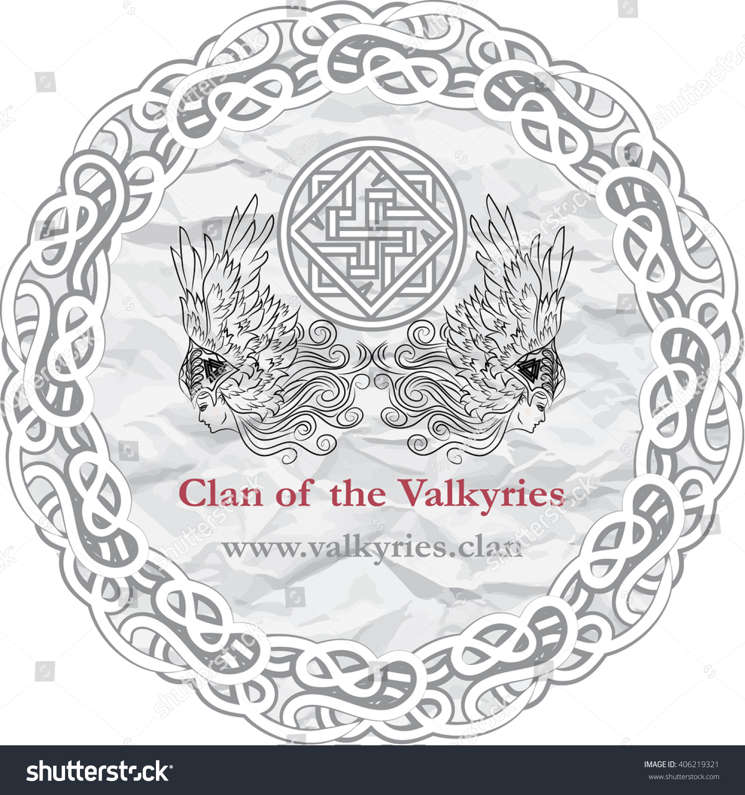 Valkyries Symbol Braided Magic Circle On Stock Vector (royalty Free 