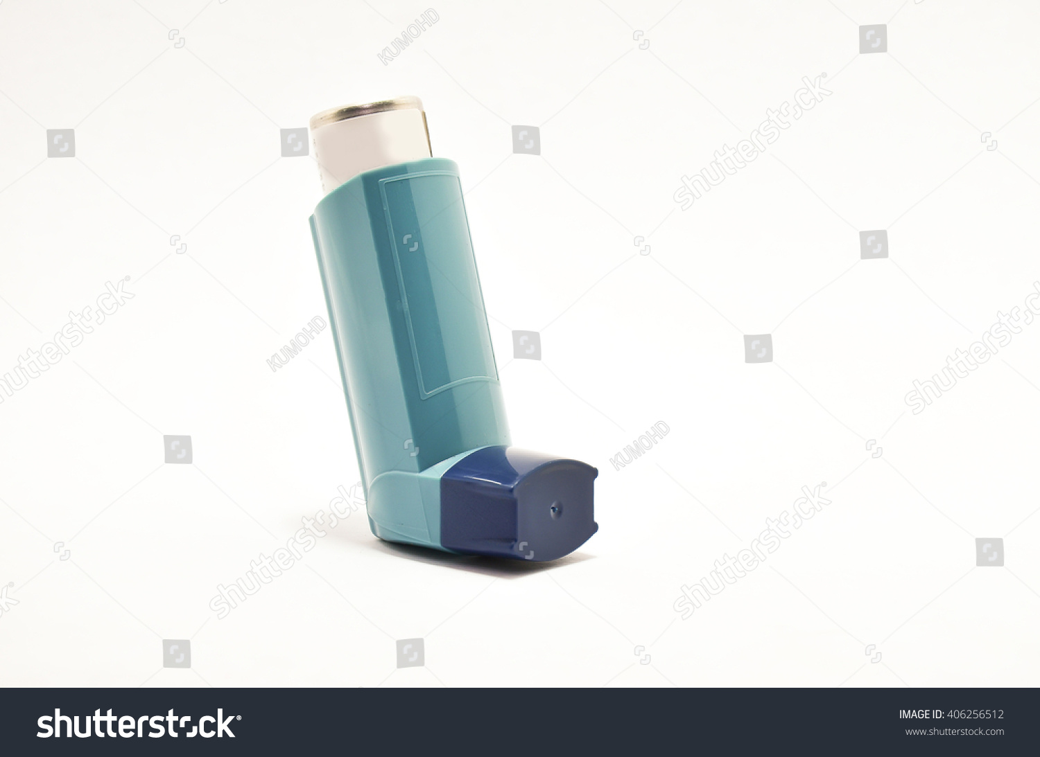 Blue Asthma Inhaler Isolated On White Stock Photo 406256512 | Shutterstock