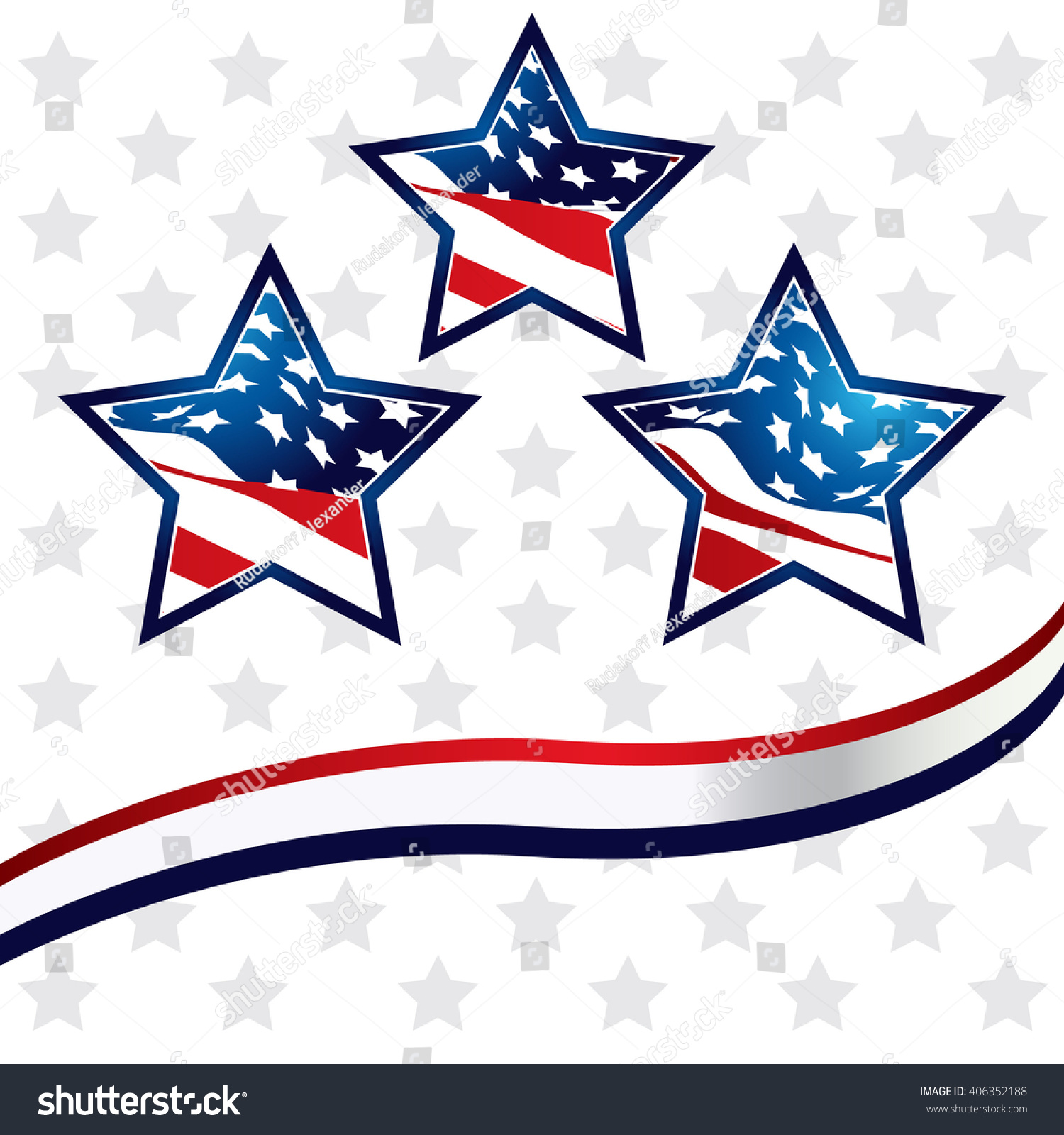 Star American Flag Background Vector Stock Vector (royalty Free 