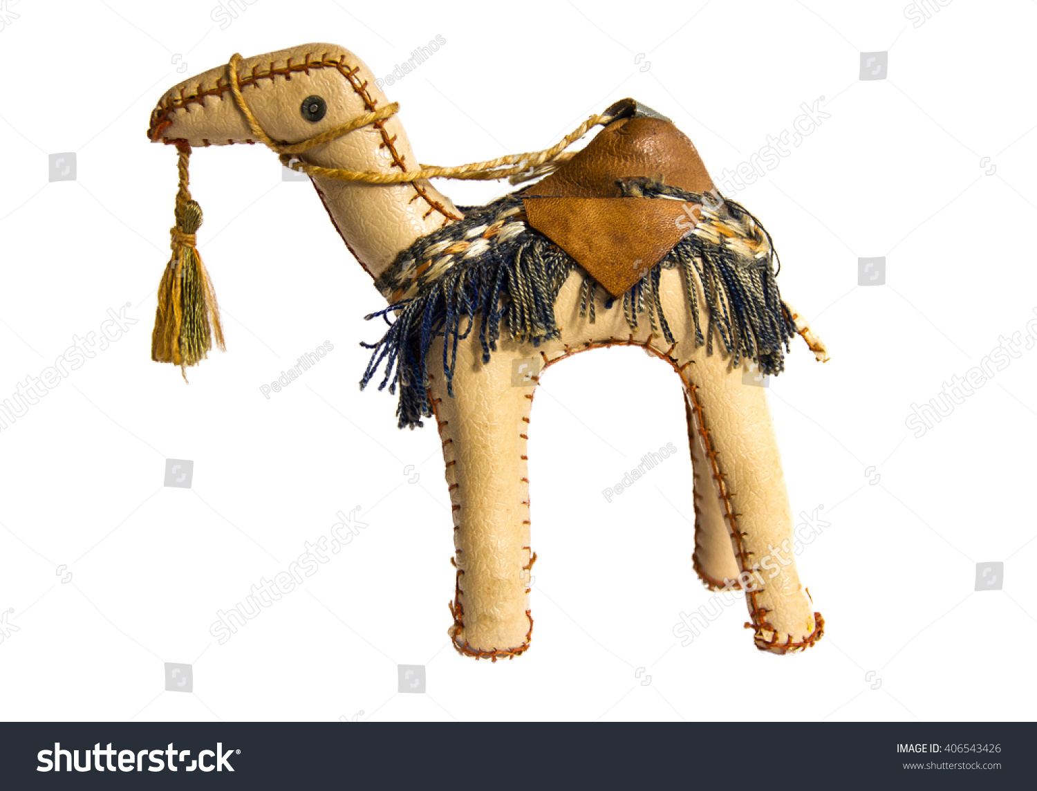 Egyptian Leather Large Toy Camel Animal Set:Great Gift 6" 12" 