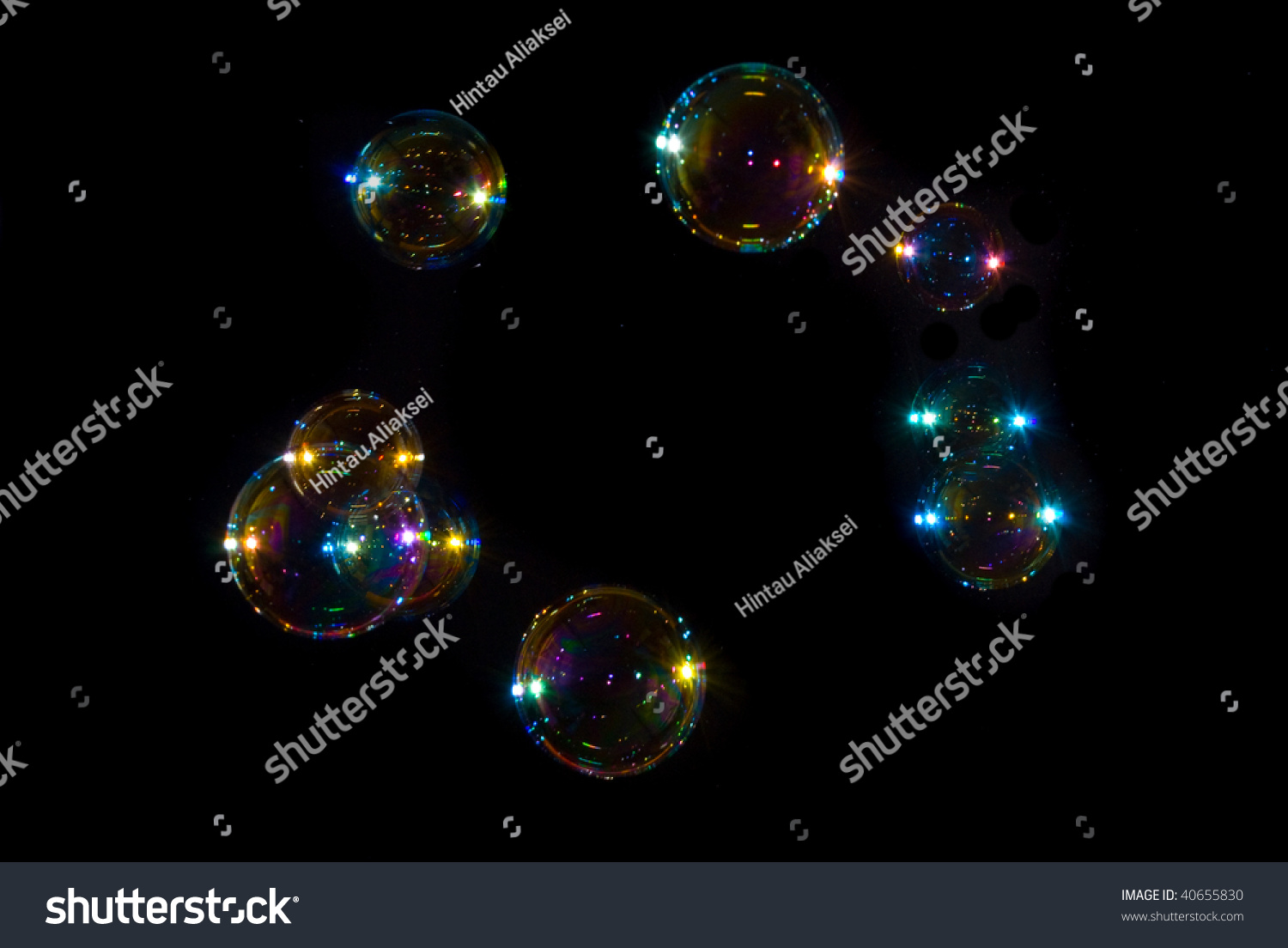 Soap Bubbles On Black Background Stock Photo 40655830 | Shutterstock