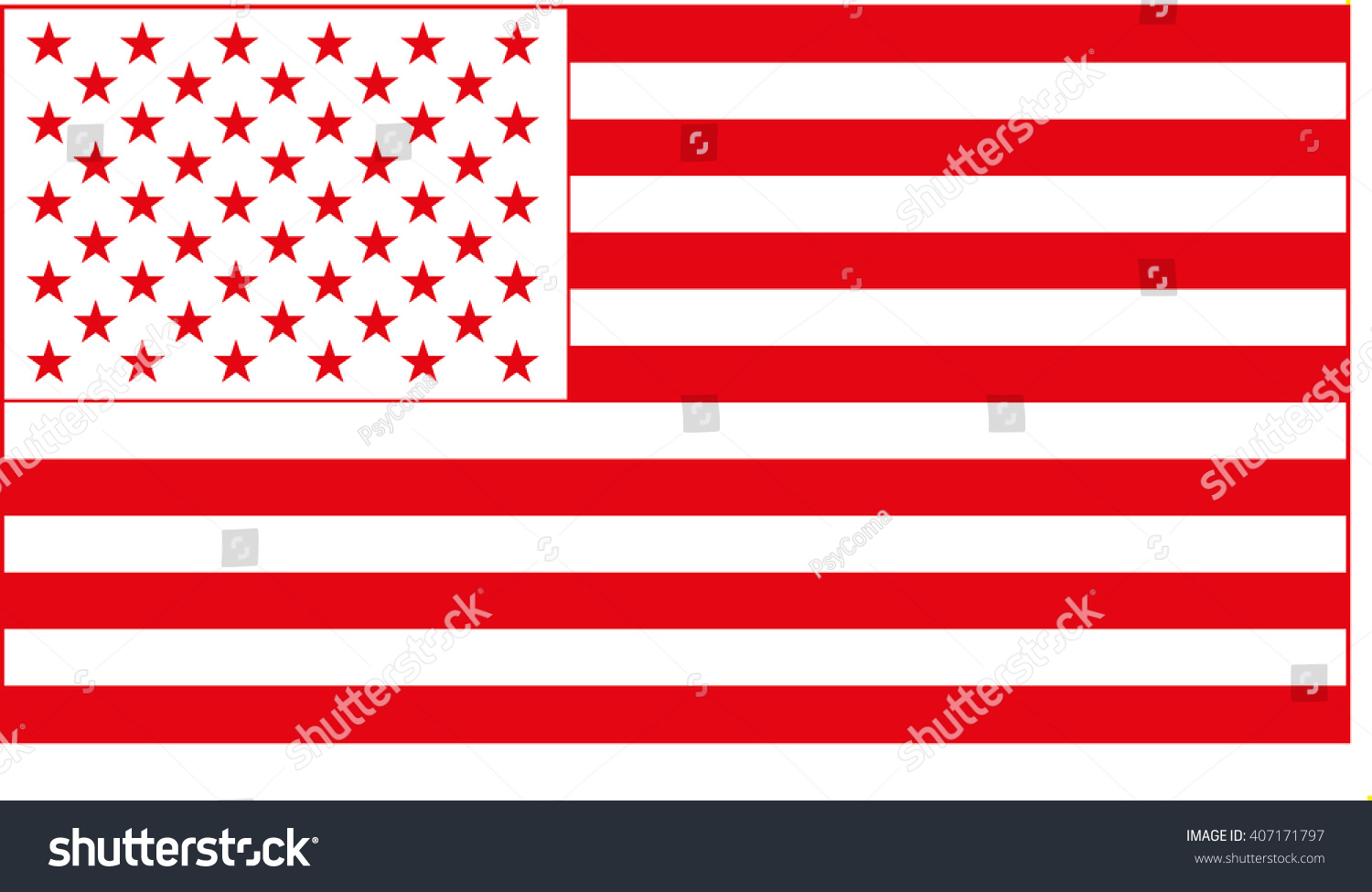 Unusual Usa Flag Vector Image Stock Vector (Royalty Free) 407171797 ...