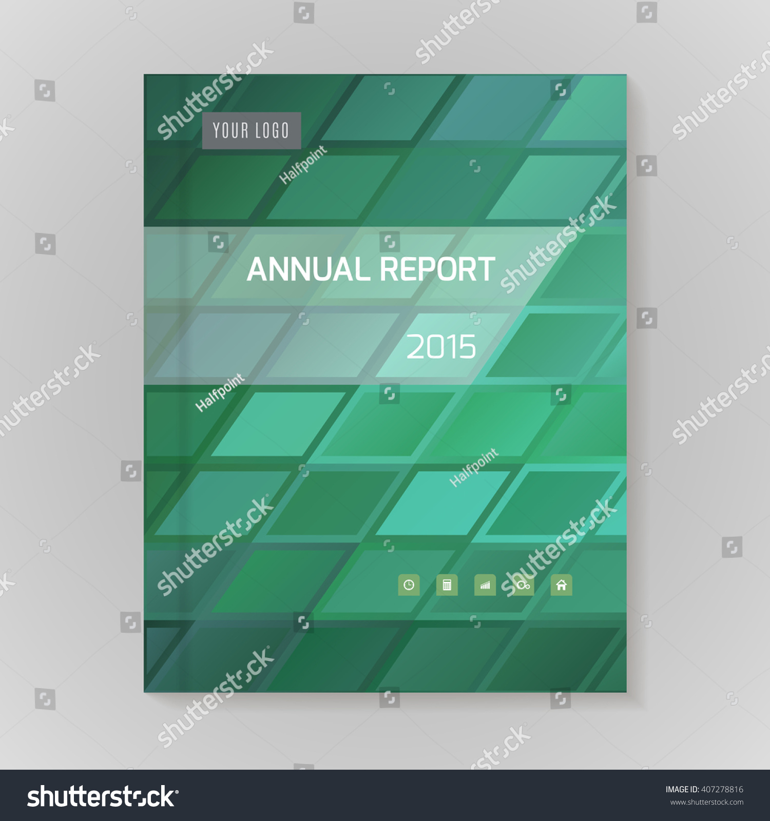 Annual Report Cover Vector Illustration Stock Vector Royalty Free 407278816 Shutterstock 7836