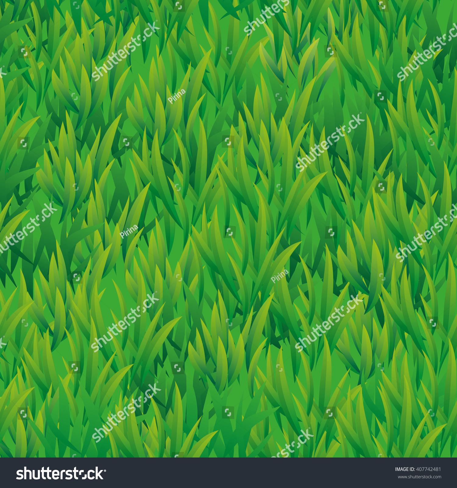 Summer Green Grass Texture Seamless Pattern Stock Vector (royalty Free 