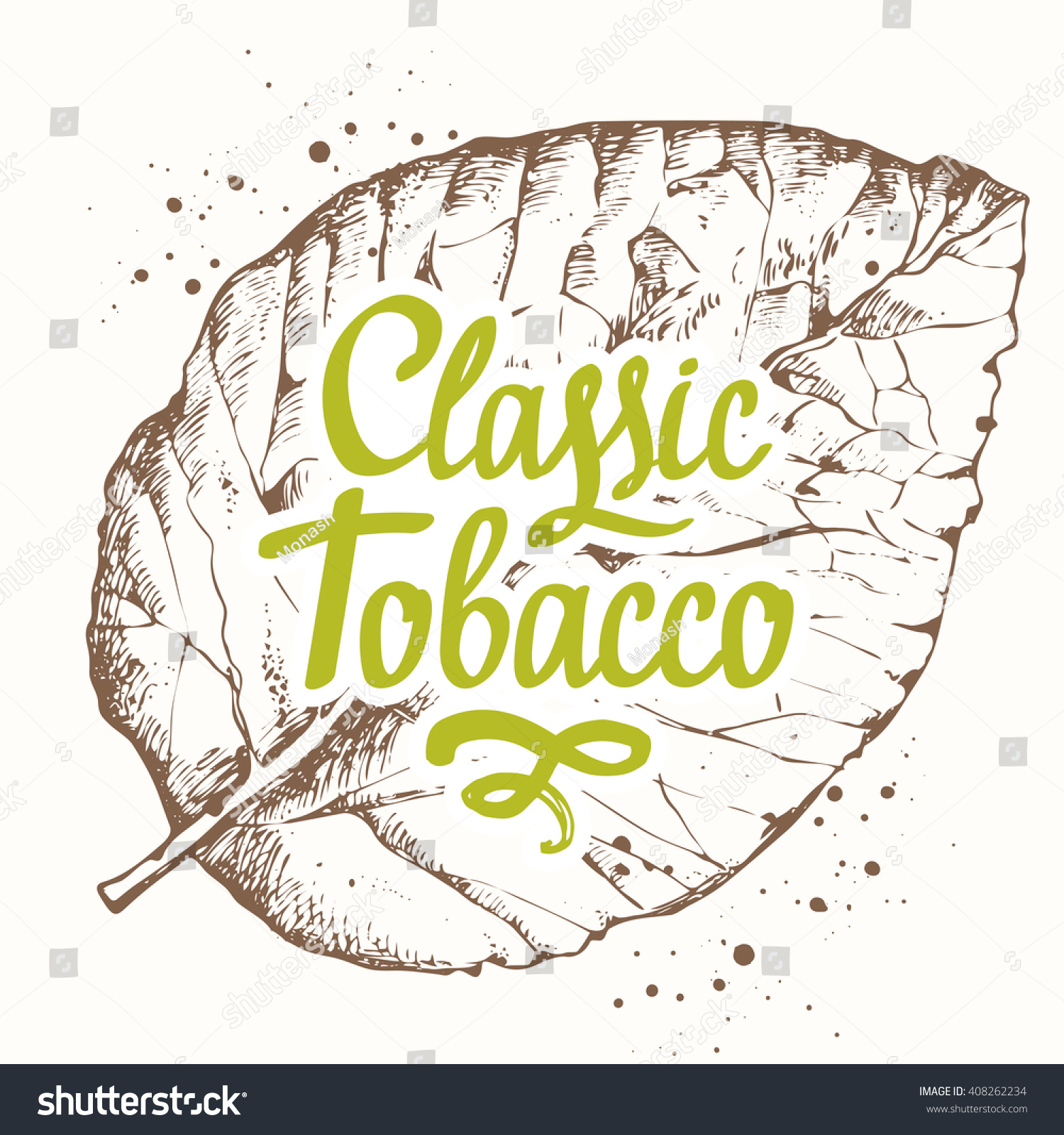 Рисунок табака для этикетки