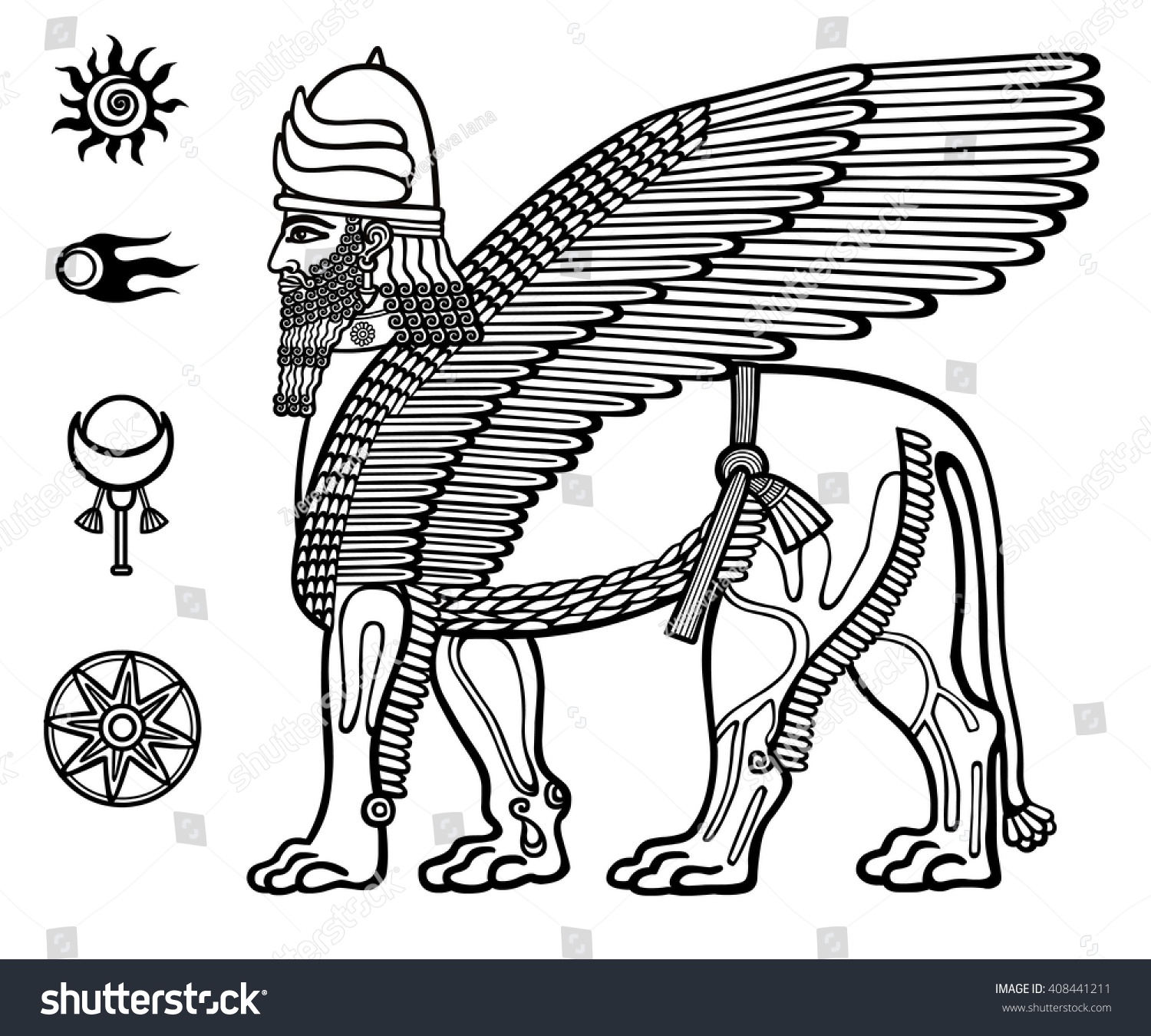 Ассирийский Лев с крыльями