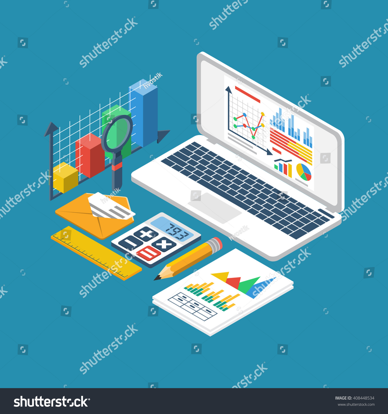 Financial Accounting Concept Organization Process Analytics Stock ...