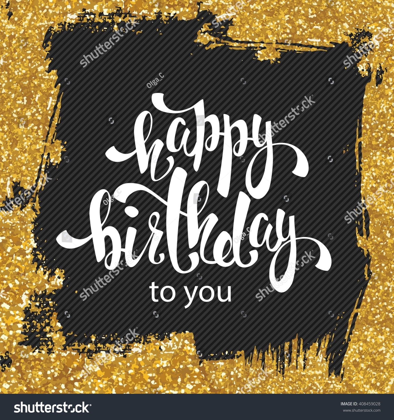 Happy Birthday Greeting Card Poster Placard Stock Vector (Royalty Free ...