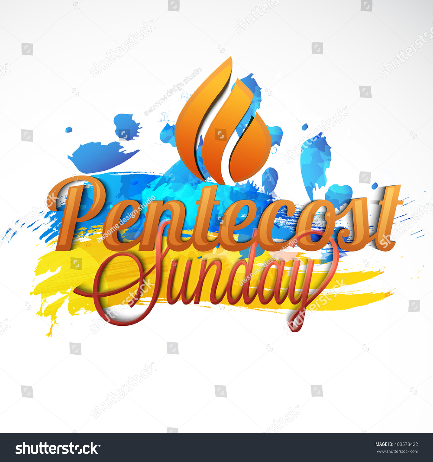 Illustration Pentecost Holy Spirit Dove Stock Illustration 408578422 ...