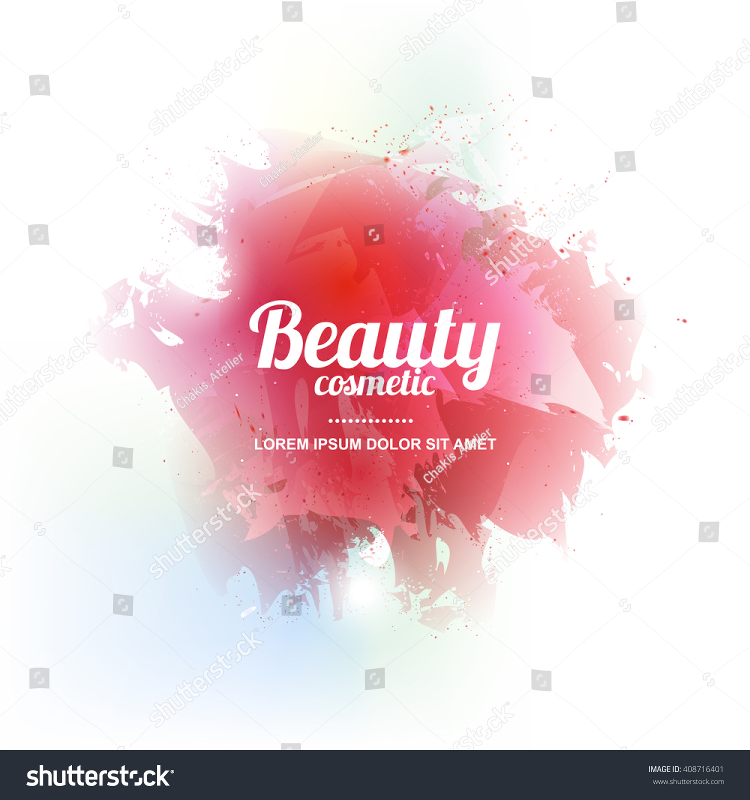 Beauty Cosmetics Design Advertisement Wallpaper Vector Stock Vector ...