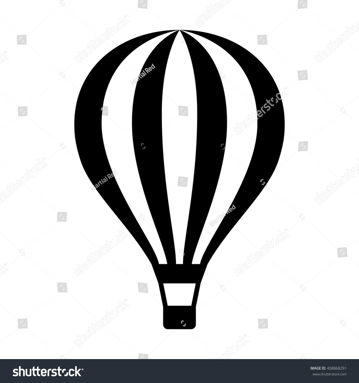 Hot Air Balloon Ballooning Ride Flat Stock Vector (Royalty Free ...