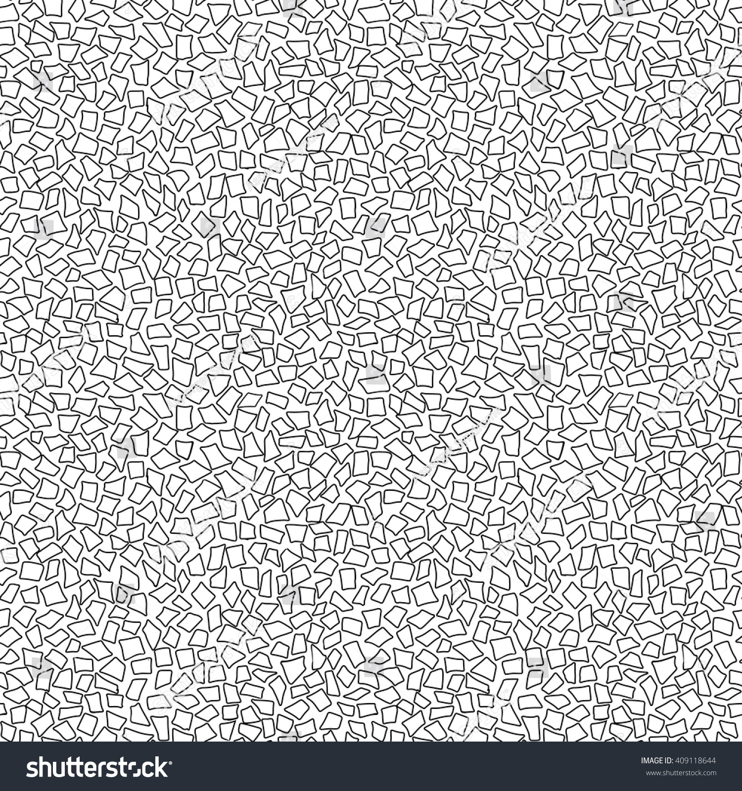 Handmade Seamless Texture Monochrome Tetragon Pattern Stock Vector ...