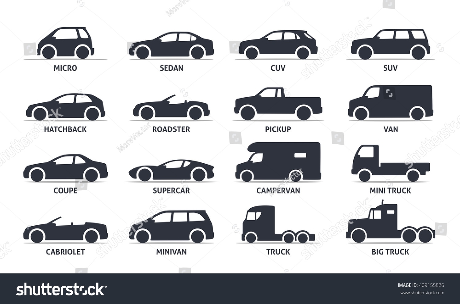 Car Type Model Objects Icons Set Stock Vector Royalty Free 409155826 car-type-model-objects-icons-set-stock-vector-royalty-free-409155826