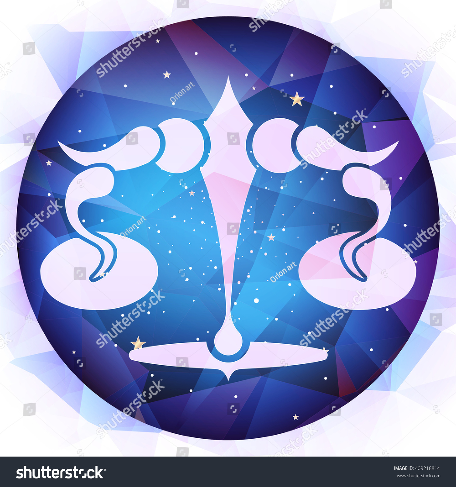 Zodiac Sign Libra Stock Illustration 409218814 | Shutterstock