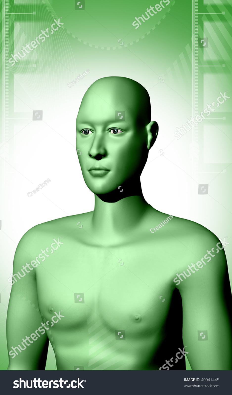 Digital Illustration Human Body Colour Background Stock Illustration 40941445 Shutterstock 2004