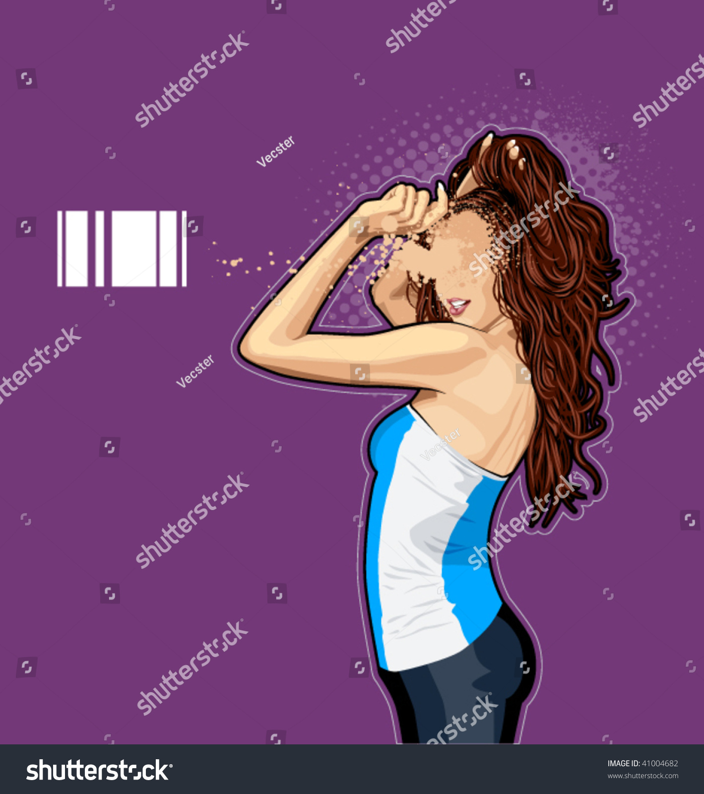 Abstract Sexy Girl Vector Illustration Stock Vector Royalty Free 41004682 Shutterstock 6165
