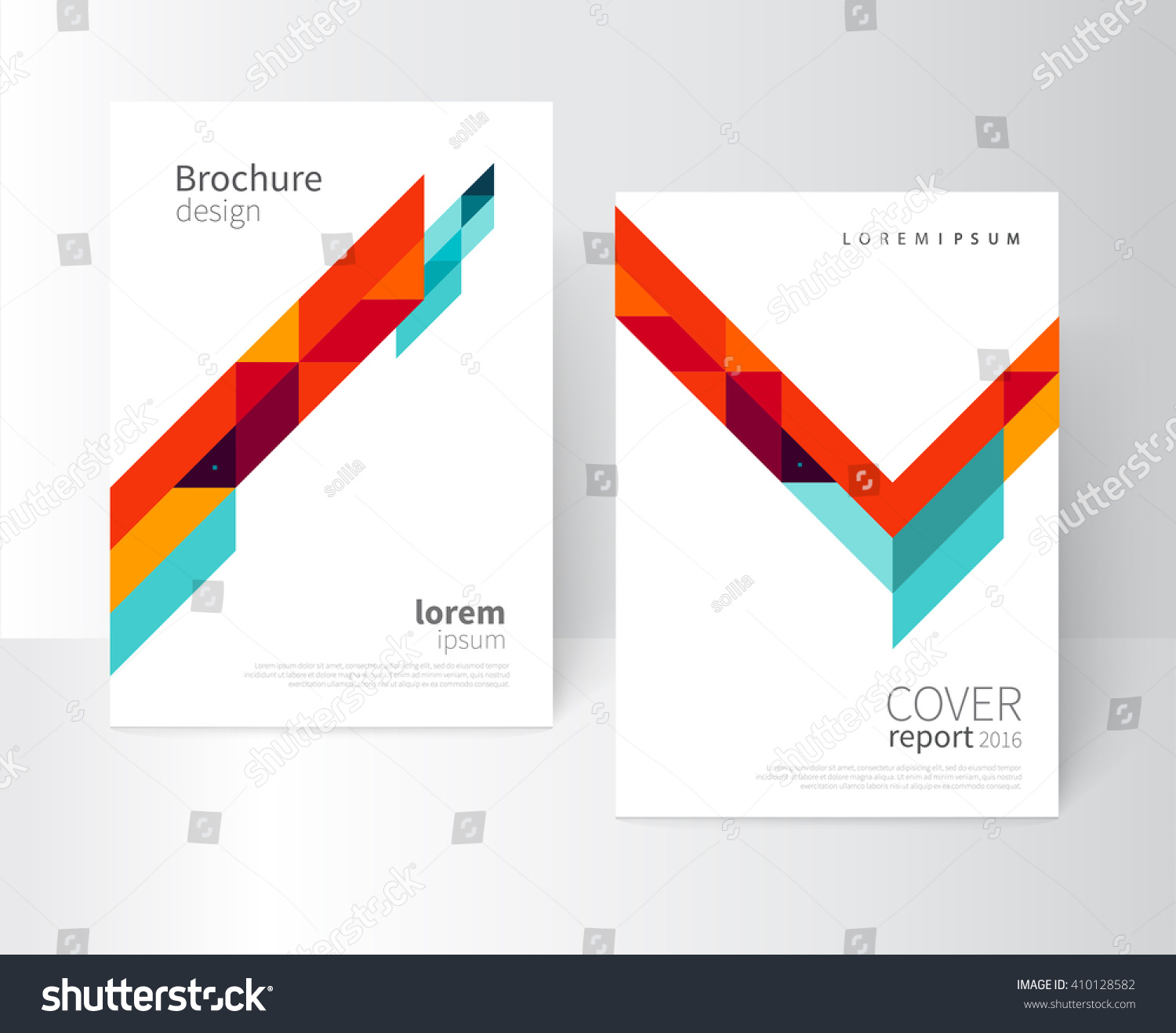 Brochure Design Flyer Booklet Annual Report Stock Vector (Royalty Free ...