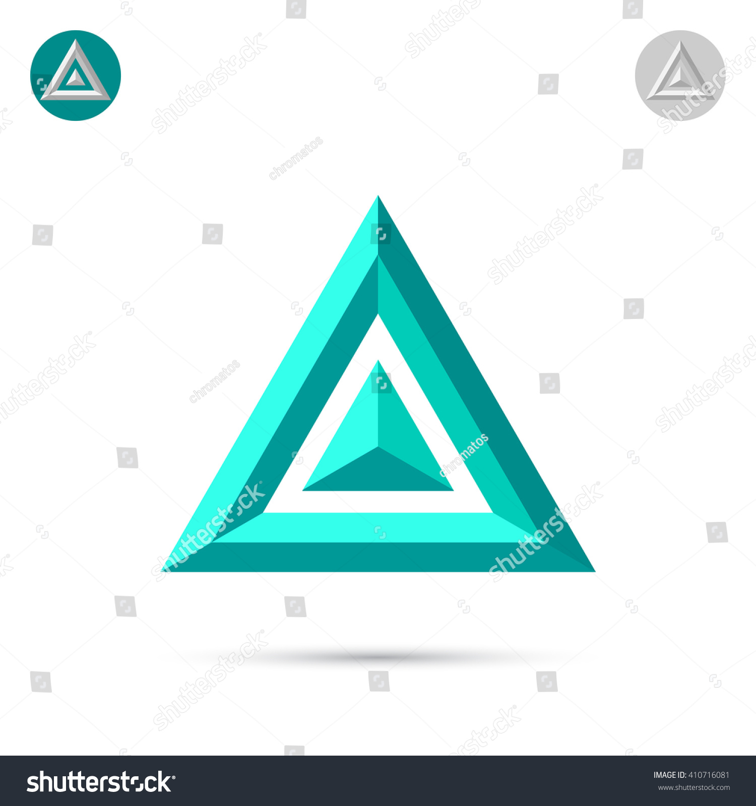 Delta Letter Icon 2d Triangle Logo Stock Vector (Royalty Free ...