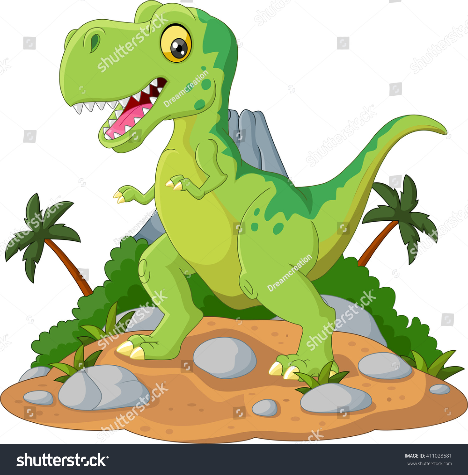 Тиранозаврус рекс мультяшный